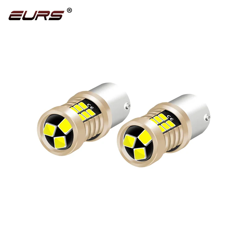 2PCS NOVINKA 1156 BA15S BAU15S PY21W LED 1157 Bay15D T20 7440 W21W 7443 T15 LED žiarovky 2835 21SMD LAMP BRZH BRZH TACH SIGLE SVETLO