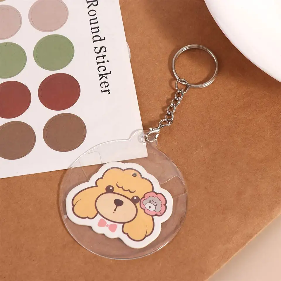 2pcs Ochliadzanie chránič ITA BAG PIN PINA Priehľadný anime odznak Displej rukávy čistý s ochranným rukávom odznaku Keychain