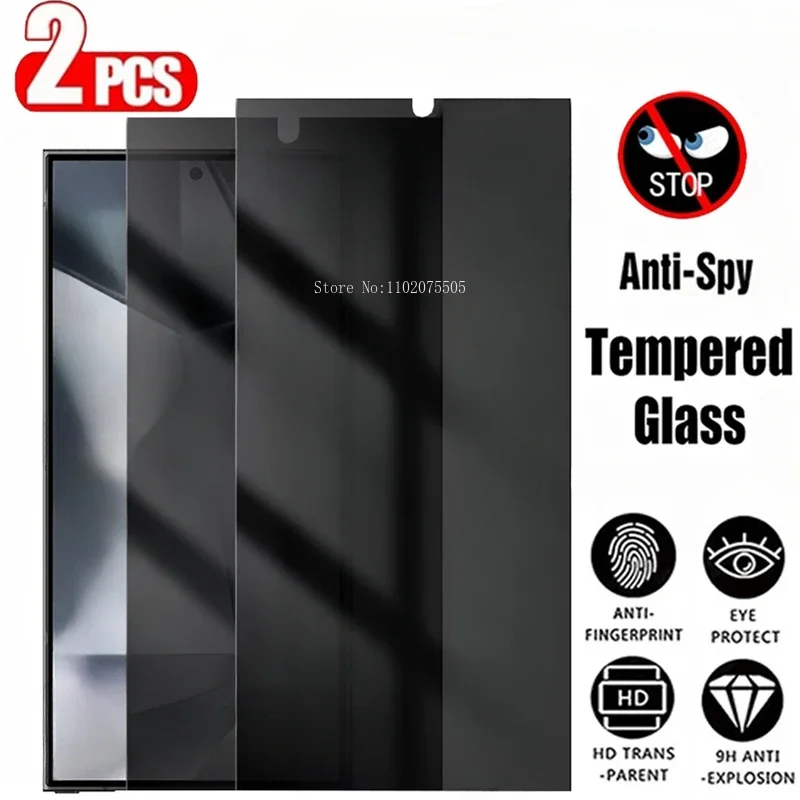 2pcs ochrana ochrany predtvrdeného skla pre Samsung S22 S23 S24 S21 plus chránič obrazovky proti špionádu pre Samsung S24 Ultra S21 S23 FE POZNÁMKA 20