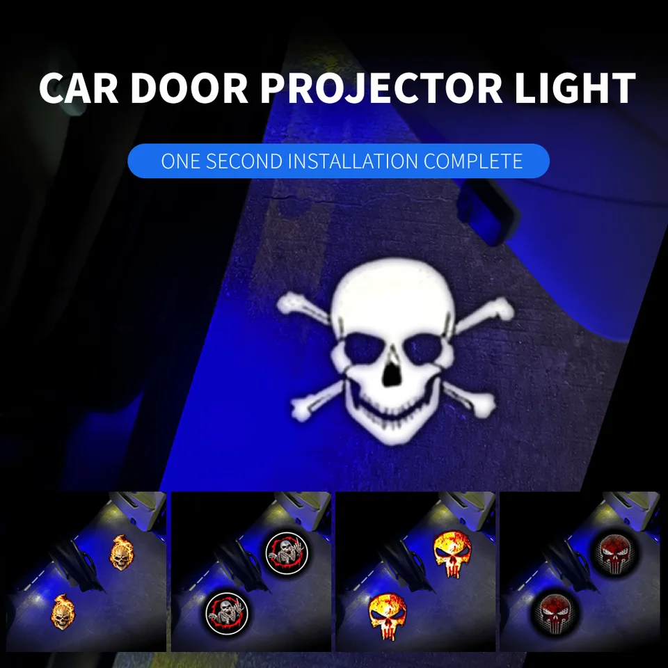 2pcs odznak dverí auta Vitajte svetlo HD bezdrôtové projektorové lampy príslušenstvo pre Tesla BMW Toyota Mercedes Volkswagen Audi Honda
