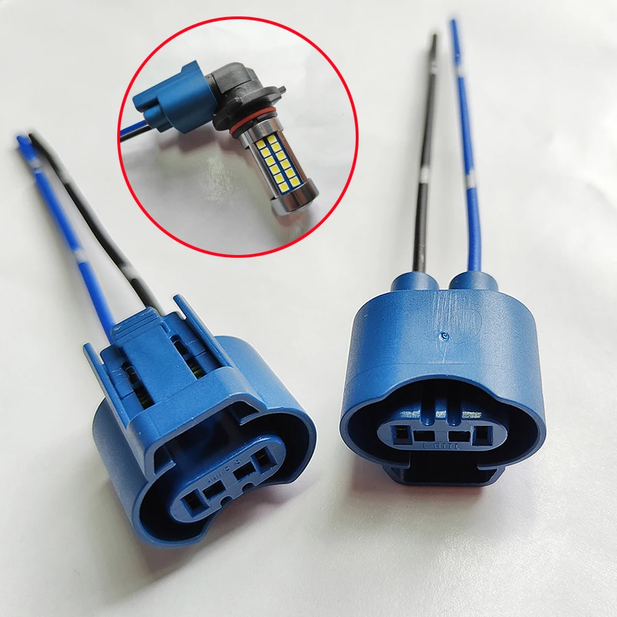 2pcs Original 9005 HB3 Socket Conector Adaptér adaptér Základná základňa Základná Základná káblová zväzok pre svetlomet/hmlové svetlo