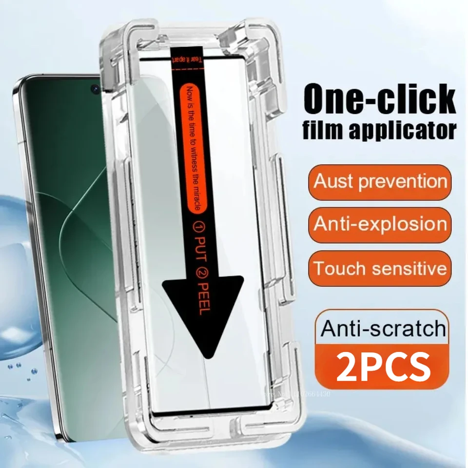 2pcs Plné krytované temperované sklo pre Xiaomi 14 Ultra 15 13 Pro Protectect Film 12x 11 10S Civi 1S 2 3 4 Pro Chránič obrazovky telefónu