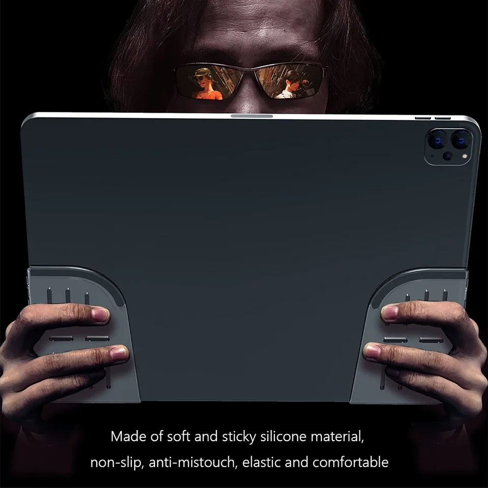 2pcs pomocný silikónový ovládač hier držiak spúšťača spúšťača gamepad hernú herné príslušenstvo pre tablet iPad pre PUBG