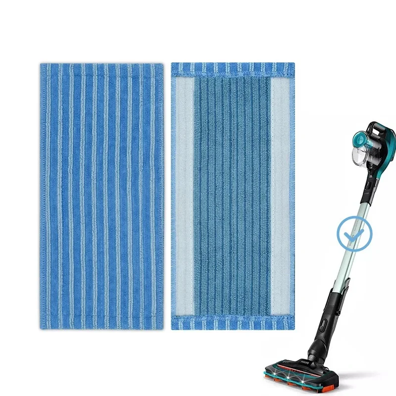 2PCS PowerPro Microfibre vankúšiky pre Philips XV1700/01 FC8063 6407 6409 6408 Opakované a umývateľné náplne na čistenie domácnosti