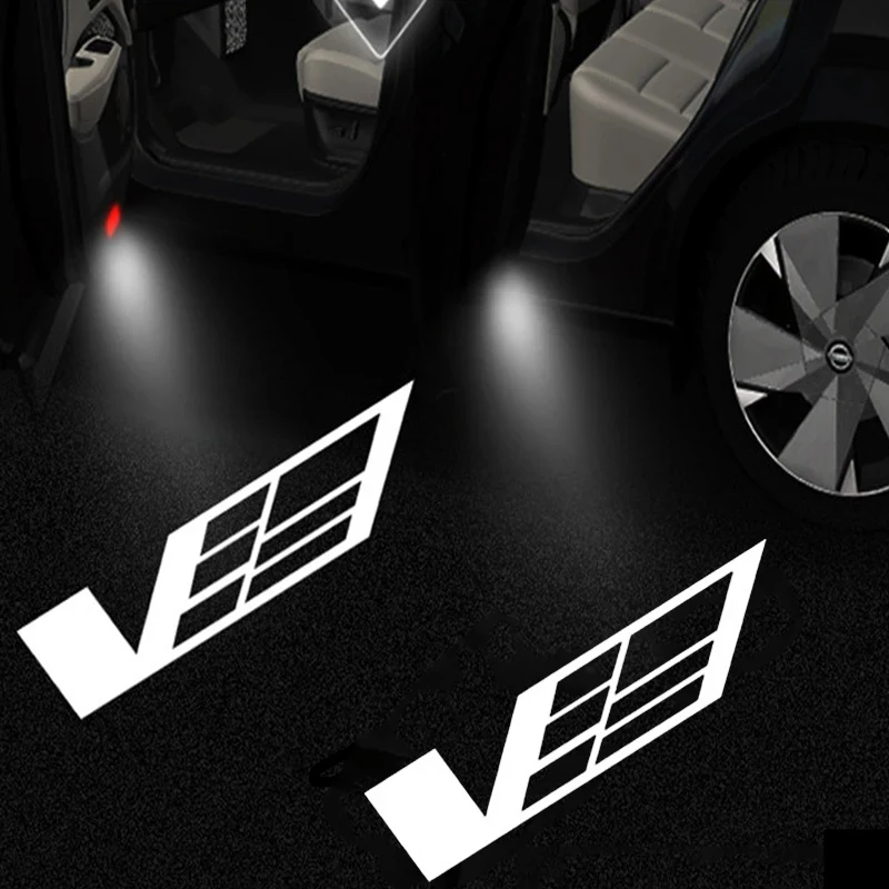 2pcs pre Cadillac Logo Light Car Door Vitajte duchovné tieňové lampa pre Cadillac Srx XT4 XT5 XT6 ATS XTS CTS CT6 Duch LAMP LAMP