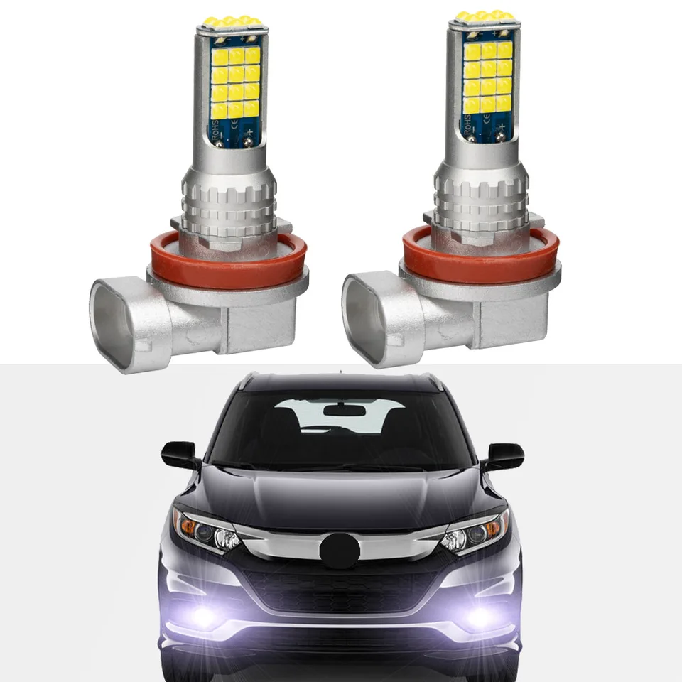 2pcs pre Honda HR-V HRV 2016 2017 2018 2019 2020 2021 2022 LED FOG LAMM žiarovky predná hmlová hmla Canbus biela
