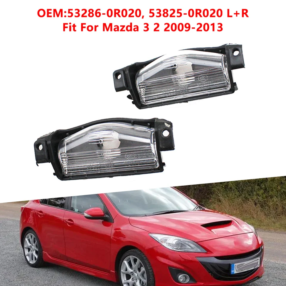 2pcs pre Mazda 3 2 2009-2013 Zadná nárazníčka kryt krytu kryte Light Light Light Shell Cover Not so svetlom LED auta Styling