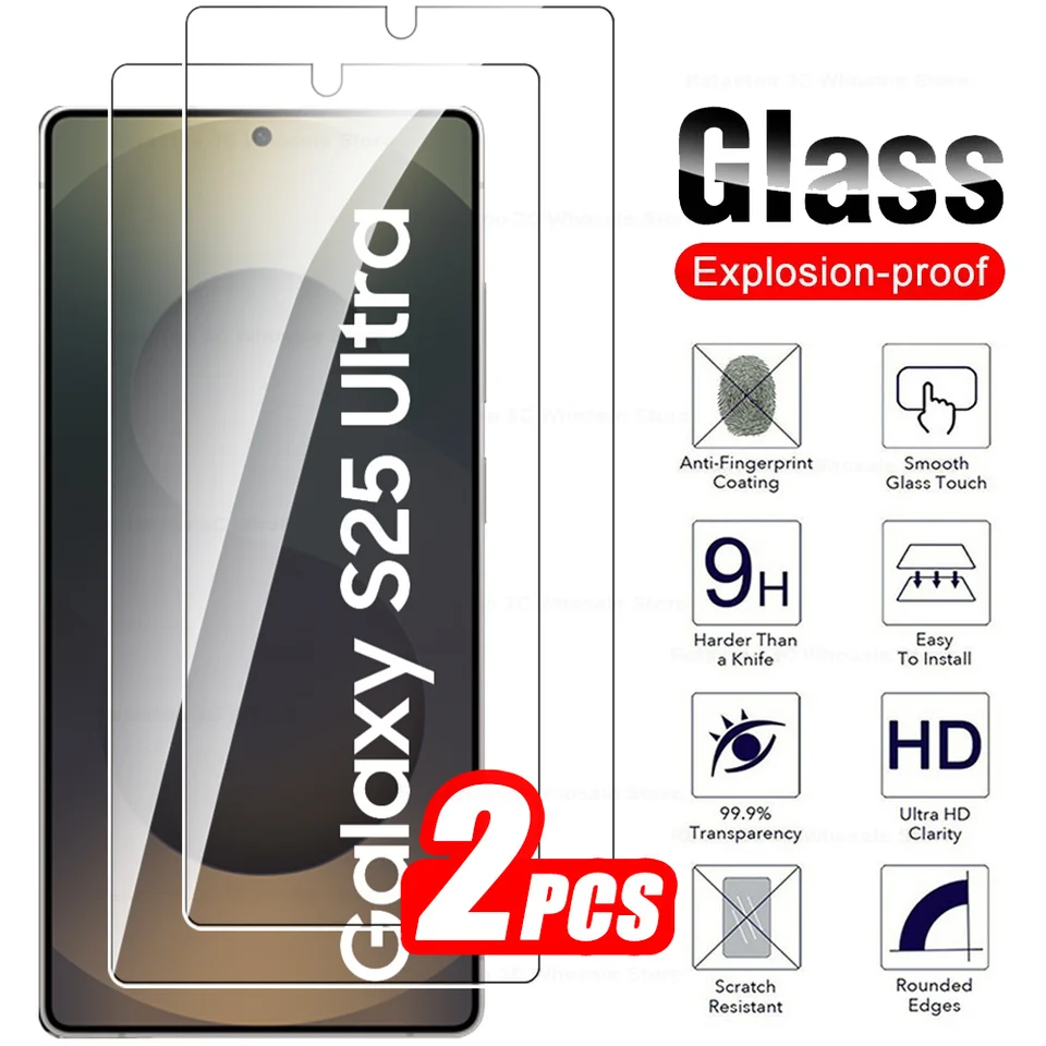 2pcs pre Samsung Galaxy S25 Ultra Screen Protector Sumsung S25 Ultra S 25 Plus S24 + 25ultra S25ultra 5G Temperovaný sklenený HD film