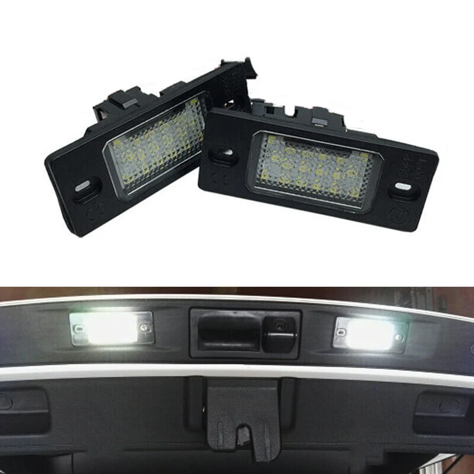 2pcs pre Škoda LISSADE Svetlo biela 6500k Super Brights Žiadna chyba LED číslo LIVE SVETLO SVETLO SKODA FABIA MK16Y094302