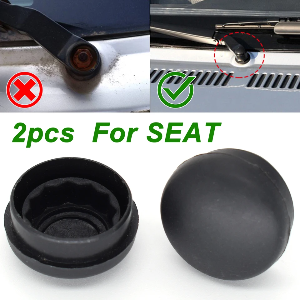 2pcs predný stierač Arm Cover skrutka pre sedadlo Alhambra Altea Arosa Cordoba Ibiza Leon Toledo OE# 8Z095205