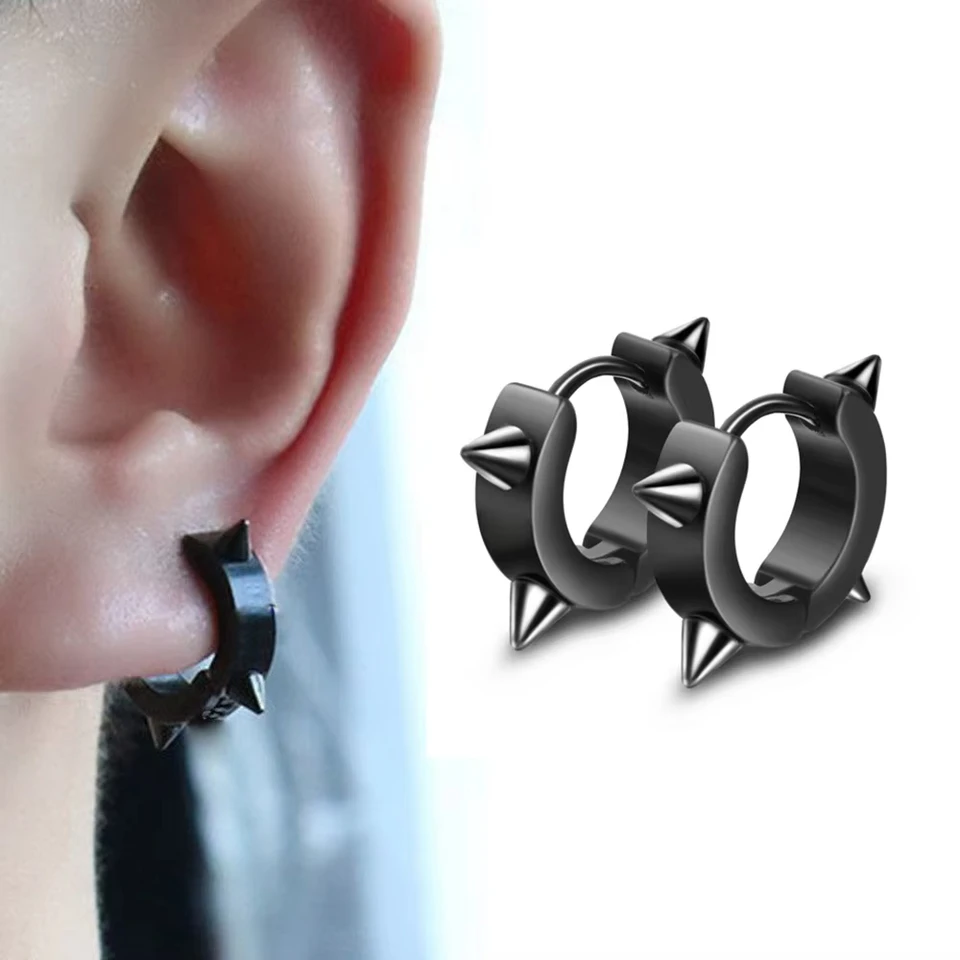 2pcs punk ženy Men náušnice uši