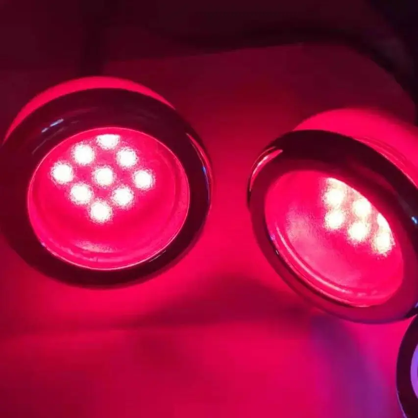 2pcs RGB LED Hottub Lights Spaľy Spa Whirlpool Lamp Chromoterapia LED bazén LIGHT LIGHT 2 W na maší povrchový plast bez ovládača