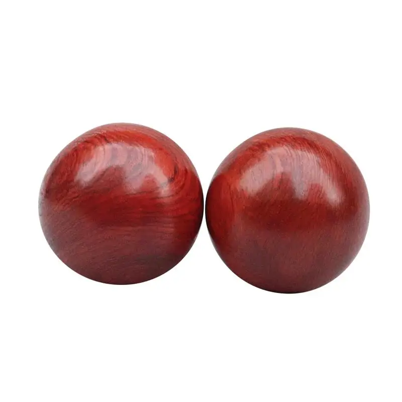 2pcs Rosewood Ball Antistress Massager Drevené guľôčkové valček akupresúre nižšia krvná krv