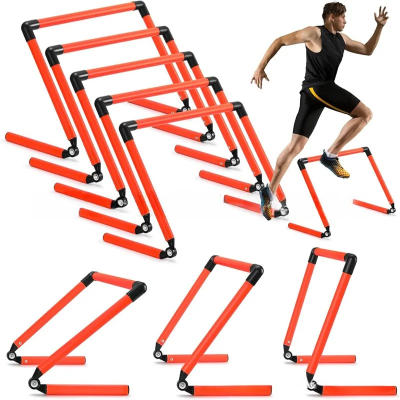 2pcs rýchlosť agility prekážka prekážka nastaviteľná výška športu Running Fitness prekážka zlepšuje futbalové basketbalové výcvikové vybavenie