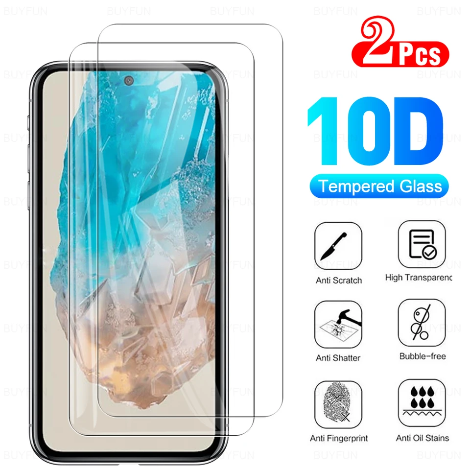 2PCS s vysokým rozlíšením Temperované sklo pre Samsung M35 M 35 Samsun SamsungM35 2024 5G 6.6 