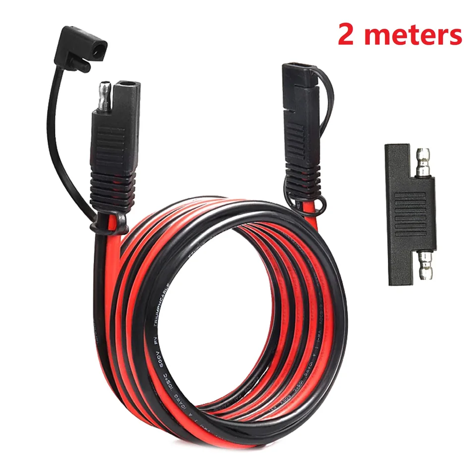 2pcs/set 2-5m predlžovací kábel SAE 12awg SAE na Sae Battery Charger Drôt pre solárny panel solárneho panela, motocykle, náradie