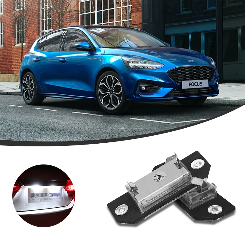 2pcs/set 24 -led-licencia licencie s číslom vozidla LED LED Automatické zadné zadné žiarovka pre Ford Focus C-Max MK2 2003 2004 2005 2006 2007 2008