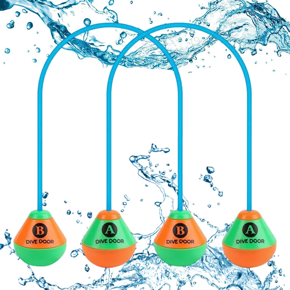 2pcs/set cez dvere potápanie prsteň vtipný bazén plávajúce lano hračky opakovane použiteľné plávanie Game AIDS DIVE DVERE DOPRAVA DETI DETSKÉHO HORNÉHO HOLY