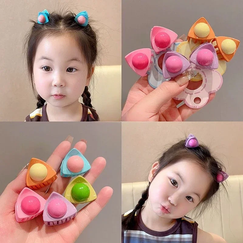2pcs/set Kids Cat Uši vlasov na vlasy Dievčatá vlasy Clips roztomilé dieťa Sladké barety pre deti módne pokrývky Ornament