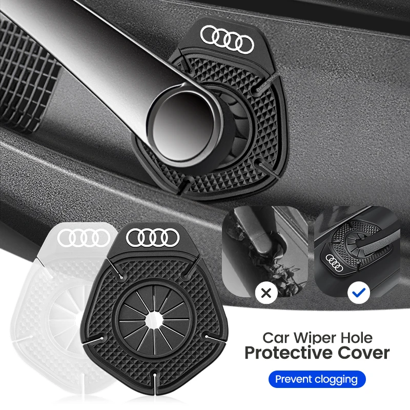2pcs Silikónový automobil čelné sklo stierača ARM Ochranný kryt Audi Sline A1 A3 A4 A5 A6 A7 A8 B5 B6 B7 B8 B8 C5 C6 C7 RS4