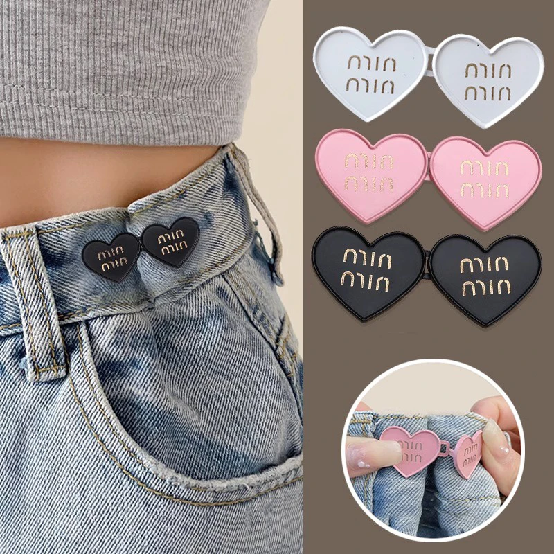 2pcs Srdce Tvarované nastaviteľné džínsy