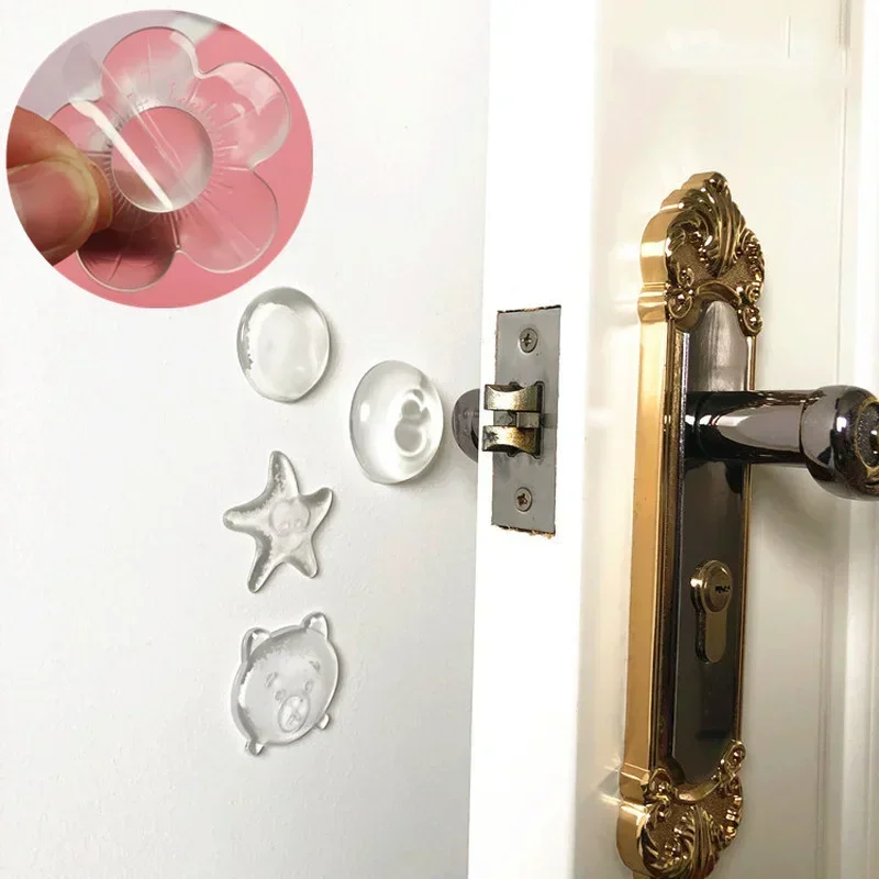 2pcs stlmený dvere rukoväť nárazník strážca gumová zátka na stenu ochranca Pomo Puerta Cabinet Door Silikone Pad tlmič nábytok hardware