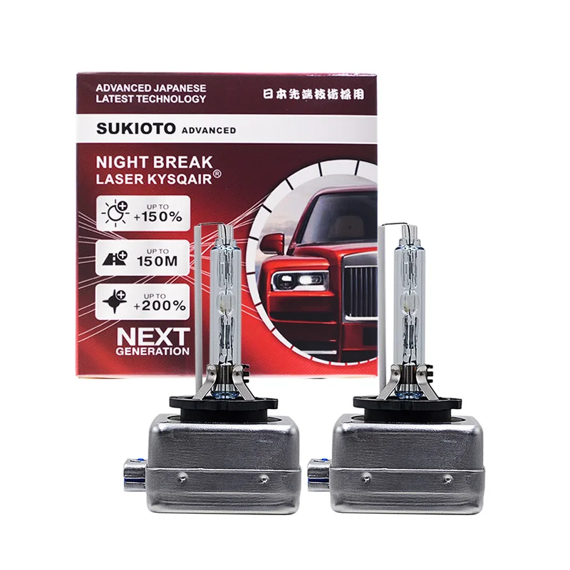 2PCS SuKioto Advanced japonská nočná prestávka laser Kysqair upgraded D1S 35W 24V HID Xenon Lamp D3S D1S 24V 55W Svetlo svetlome