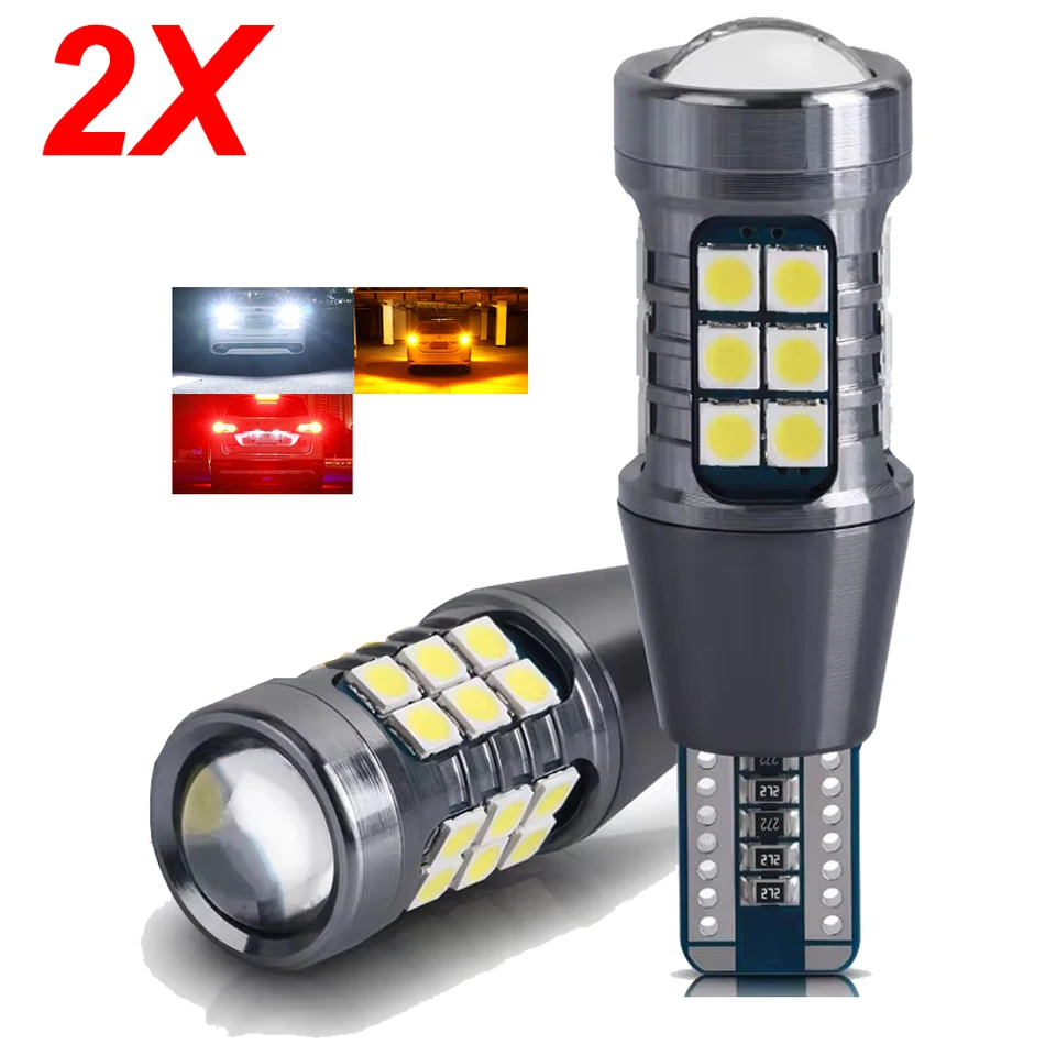 2pcs Super Bright W16W T15 921 LED žiarovky CANBUS Svetlo Vysoký výkon 3030SMD Žiadna chyba pre záložné svetlá zálohovania signálu TACK SIGNAL LAMP