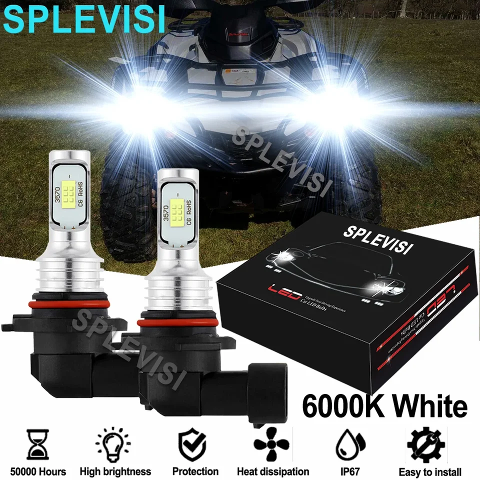 2PCS svetlé biele LED svetlomety pre Can Am Outlander 570 2018-2019 650 2013-2017 800r: 2012-2015 850 2017-2020 UTV