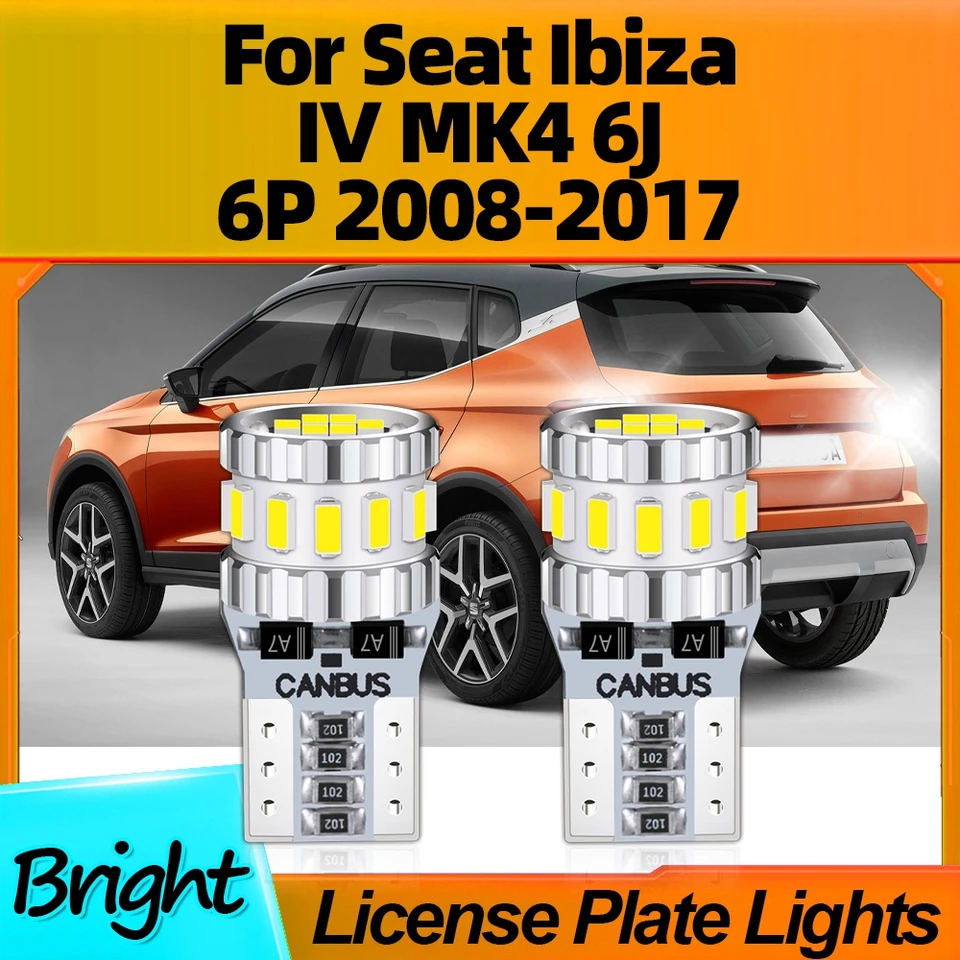 2PCS T10 LED Auto žiarovky LISPLIVE SLOŽMY W5W Super Bright for Seat Ibiza IV MK4 6J 6P 2008 2009 2010 2010 2011 2011 2013 2014-2017