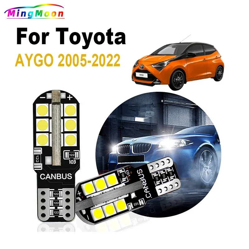 2PCS T10 LED žiarovka pre Toyota Aygo 2005-2020 2021 2022 2023