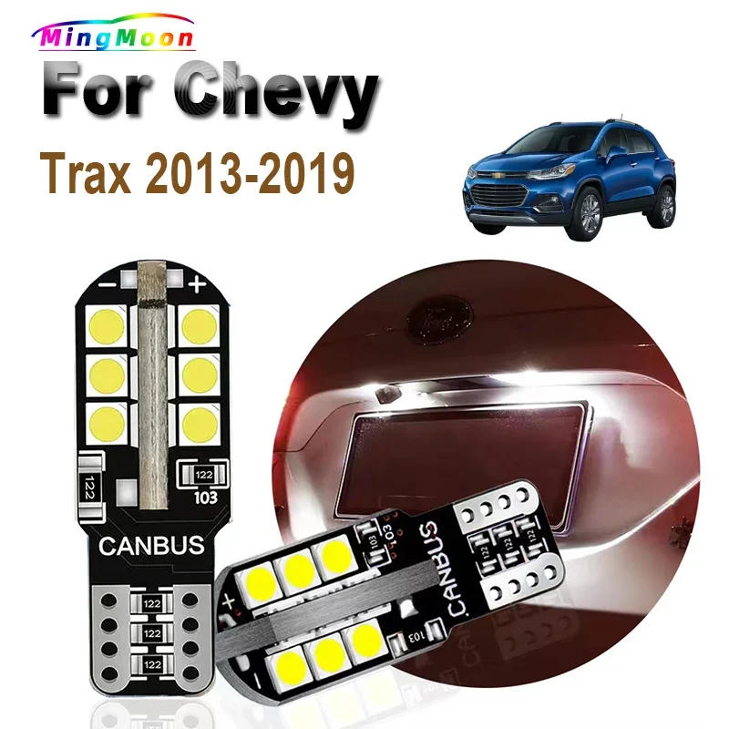 2PCS T10 LED žiarovky LED žiarovky Interiérové ​​oznámenia Svetlá parkovacia lampa pre Chevrolet Chevy Trax 2013 2014 2015 2016-2019