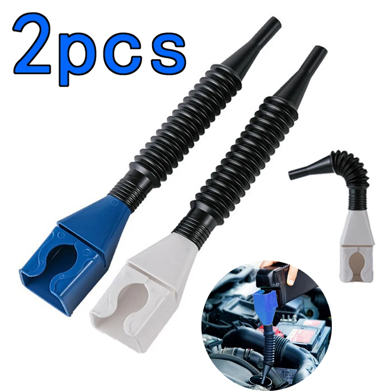 2pcs Teleskopický automobil Pankingový lievik Univerzálny motorový olej olej benzínu prenos Funnels Funnels Skladacie prenosné zúženia
