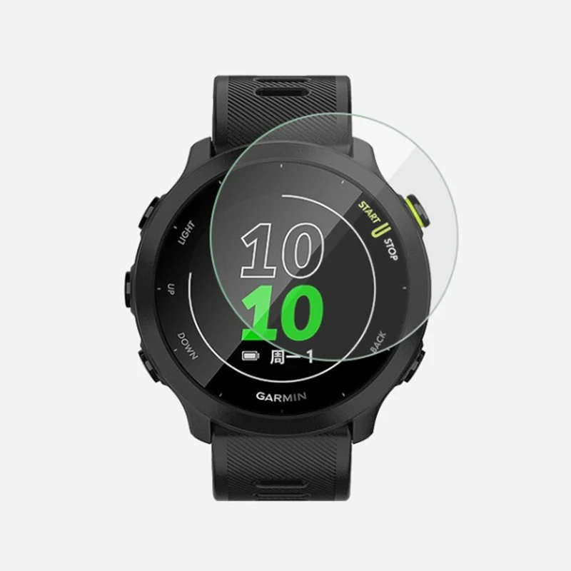2pcs temperované sklenené hodinky pre Garmin Forerunner 55 158 Film pre chránič obrazovky pre Smartwatch FR158 FR55