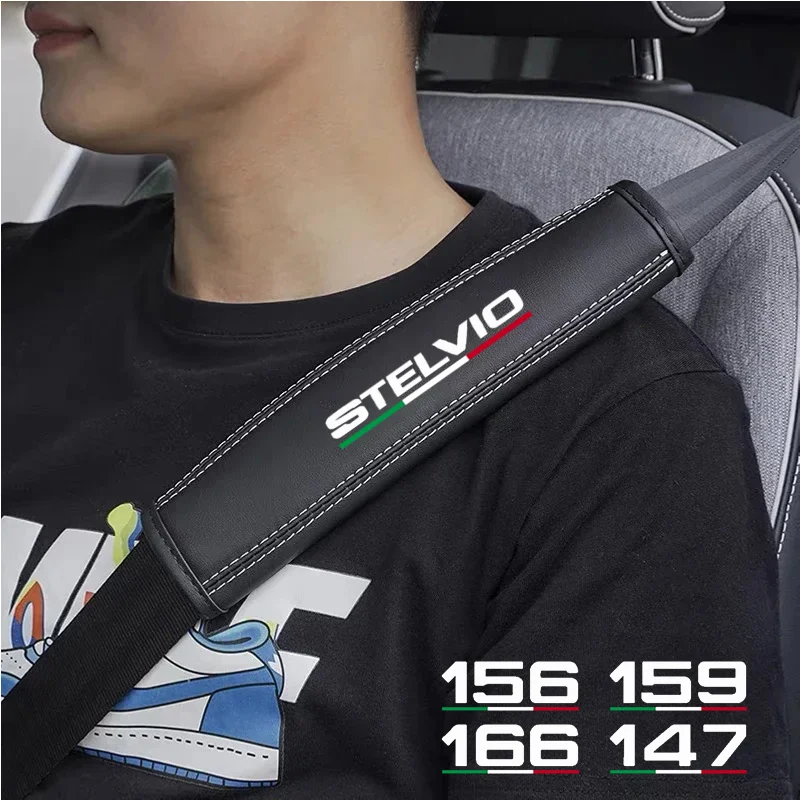2PCS Top nappa kožené autosolovacie pásové pásové rameno pre rameno pre Alfa Romeo 159 147 156 166