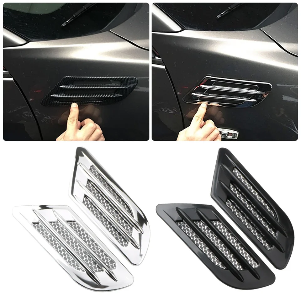 2pcs Universal Car Side Fender Hood Scoop Auto Air Sear Cover pre Prado 150 120 Kia Rio 4 Honda Fit Hyundai Creta Land Cruis Cruis