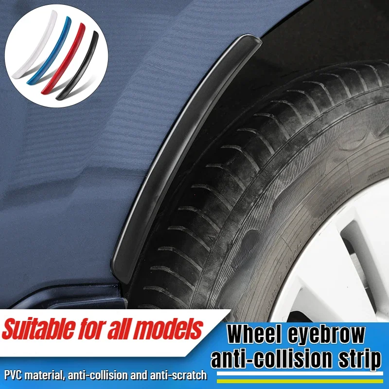 2pcs Universal Soft Soft Car Fender Fender Flare Arch Sticker Fender Vents Och Protector Cover Protect Struc