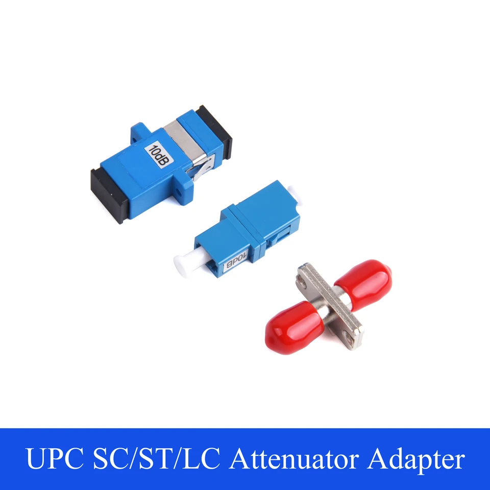2pcs UPC SC/ST/LC Adaptér Optické atenuátor single-režim samica až ženský konektor 10db/15db