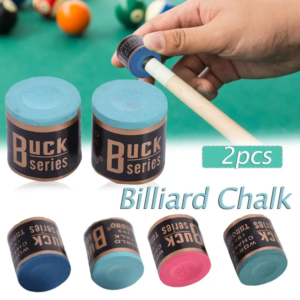 2pcs valcový bazén kriedová krieda 2 bloky za box prémiový snookerový bazénový cue tip stol