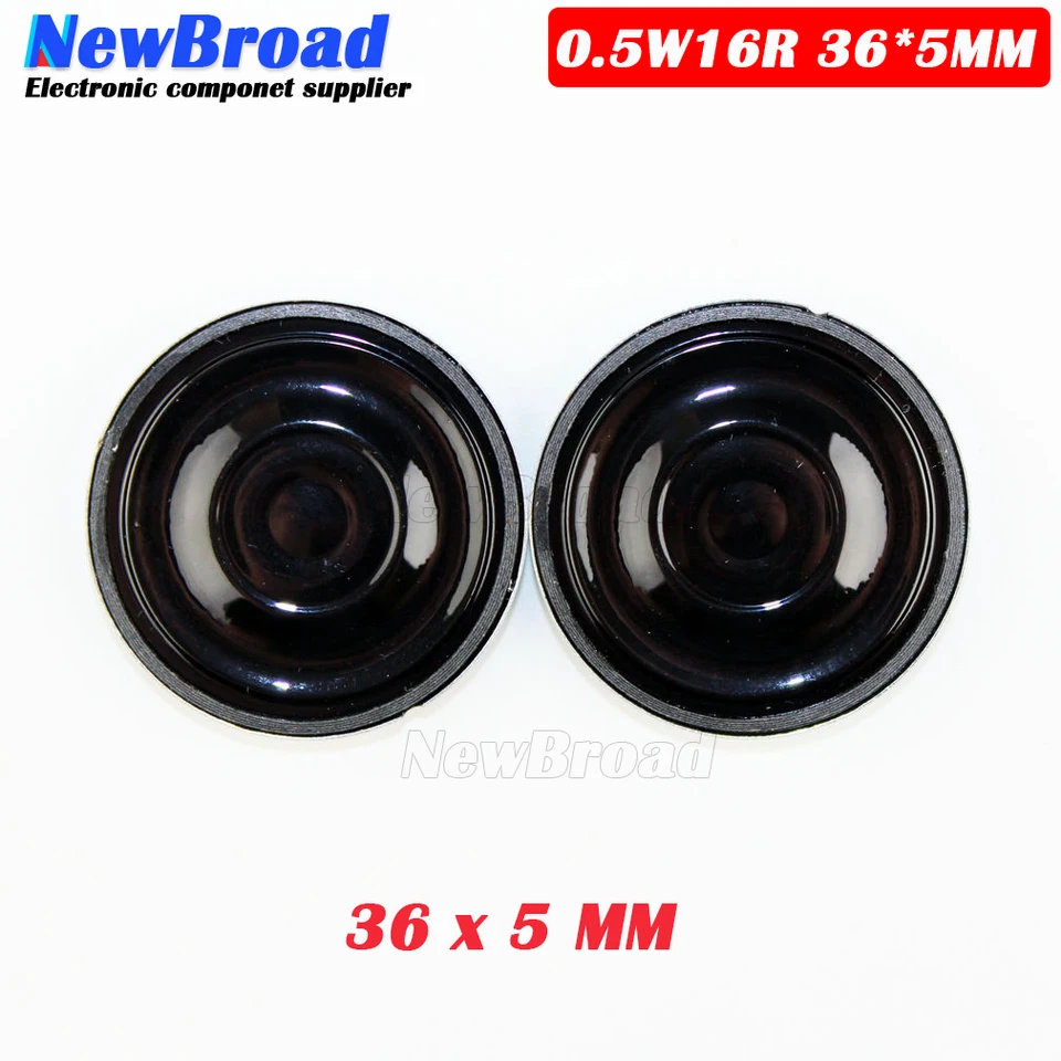 2pcs/veľa nového ultra tenkého reproduktora 16 ohmov 0,5 watt 0,5 W 16R priemer reproduktora 36 mm 3,6 cm hrúbka 5 mm 0,5W16r 36*5 mm