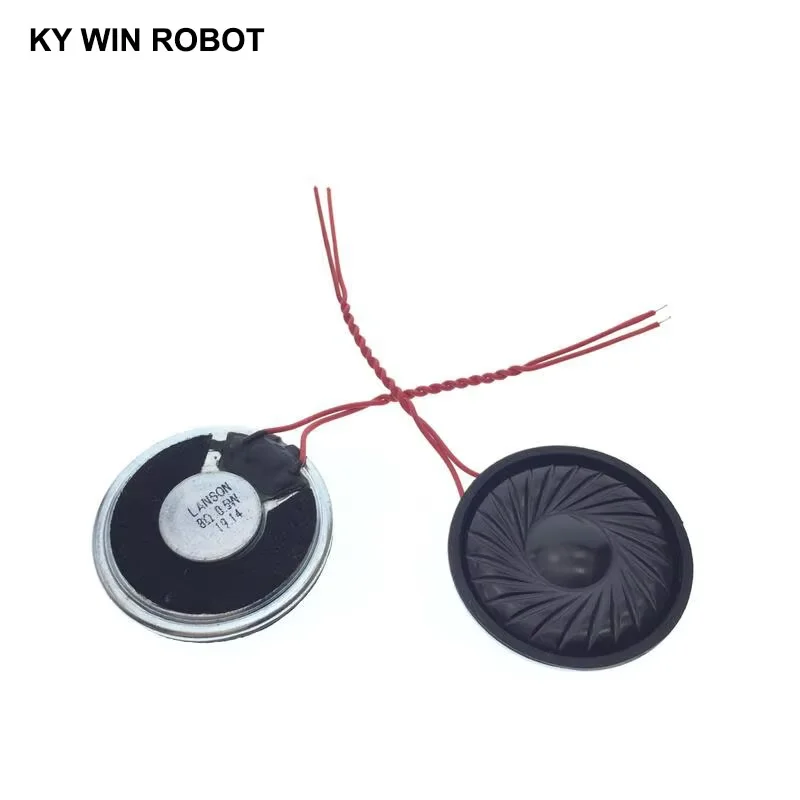 2pcs/veľa nového ultra tenkého reproduktora 8 ohmov 1 watt 1w priemer reproduktora 30 mm hrúbka 3 cm 5 mm s dĺžkou drôtu 6 cm