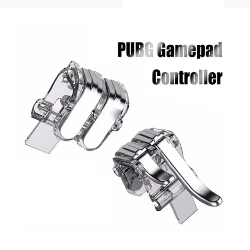 2PCS W6 Mobilný telefón Spúšťač hry PUBG AIM Shooting Free Fire Fire L1R1 ABS tlačidla Gaming Gaming Joystick Controller pre iOS Android