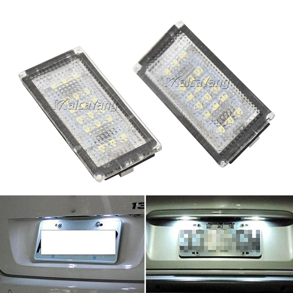 2PCS White Canbus Number Lights Lights Lights Light Lamps Žiadna chyba 51137113590 pre BMW E46 2d M3 facelift 2004 2005 2006
