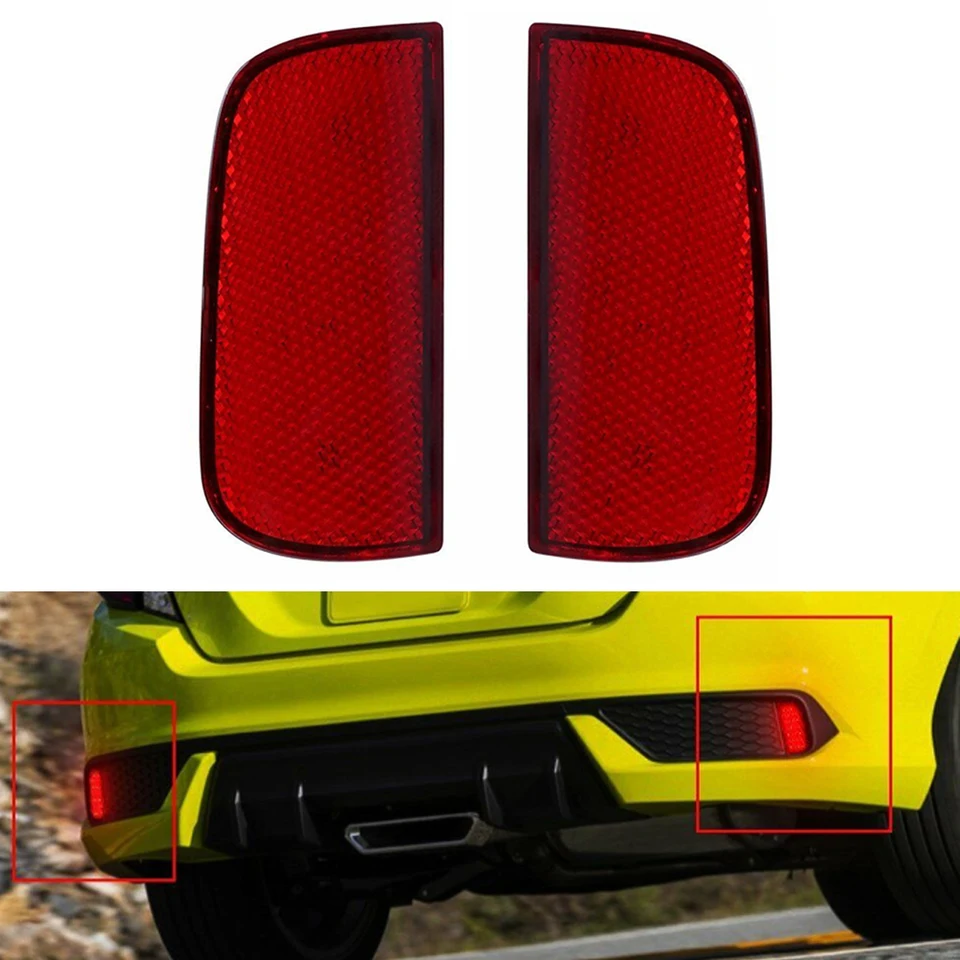 2pcs zadné značky svetlá Červené LED TACH Svetlo nárazník REFLEKTORA 2016-UP HONDA CIVIC LX/EX/Touring Sedan alebo Coupe