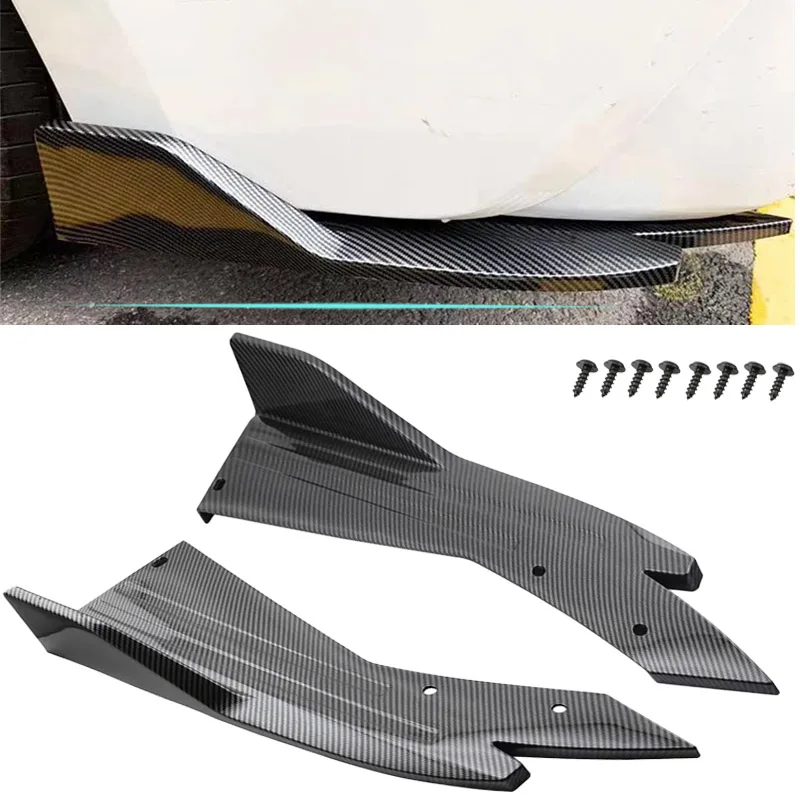 2pcs zadný nárazník difúzora rozptyľovača splitter Canard Protector predný súprava tela pre Mitsubishi Lancer 6 7 8 9 10 Evolution Evo x