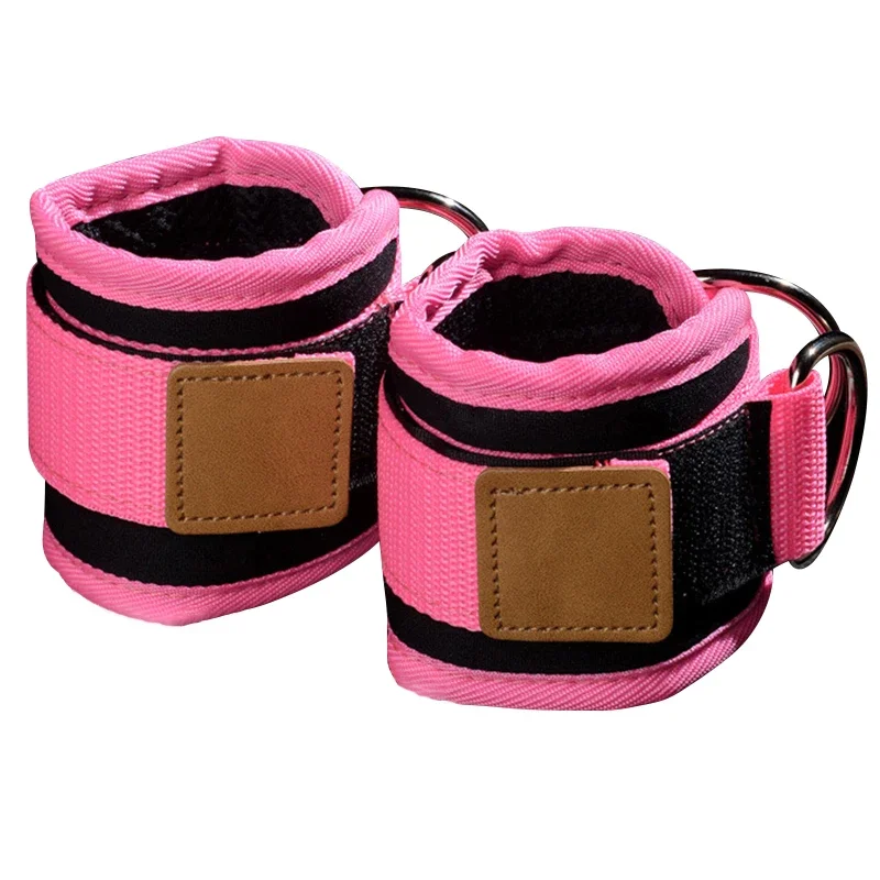 2PCS členkové popruhy pre káblové stroje nastaviteľné dvojité d-krúžkové fitness športové nohy strážne nohy bedra