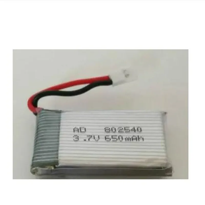 2pcs/šarža 650 mAh 20c 3,7V 802540 Polymérne lítiové iónové li---po nabíjateľné batériu pre lietadlá s dronom