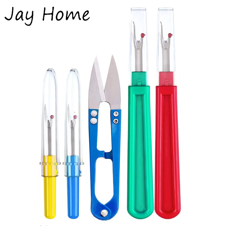 2pcs šijací švový švajt vlákno švajčkový remover steh kozmický nástroj na strihanie závitu s orezávaním nožníc diy prešívania šijacích náradia