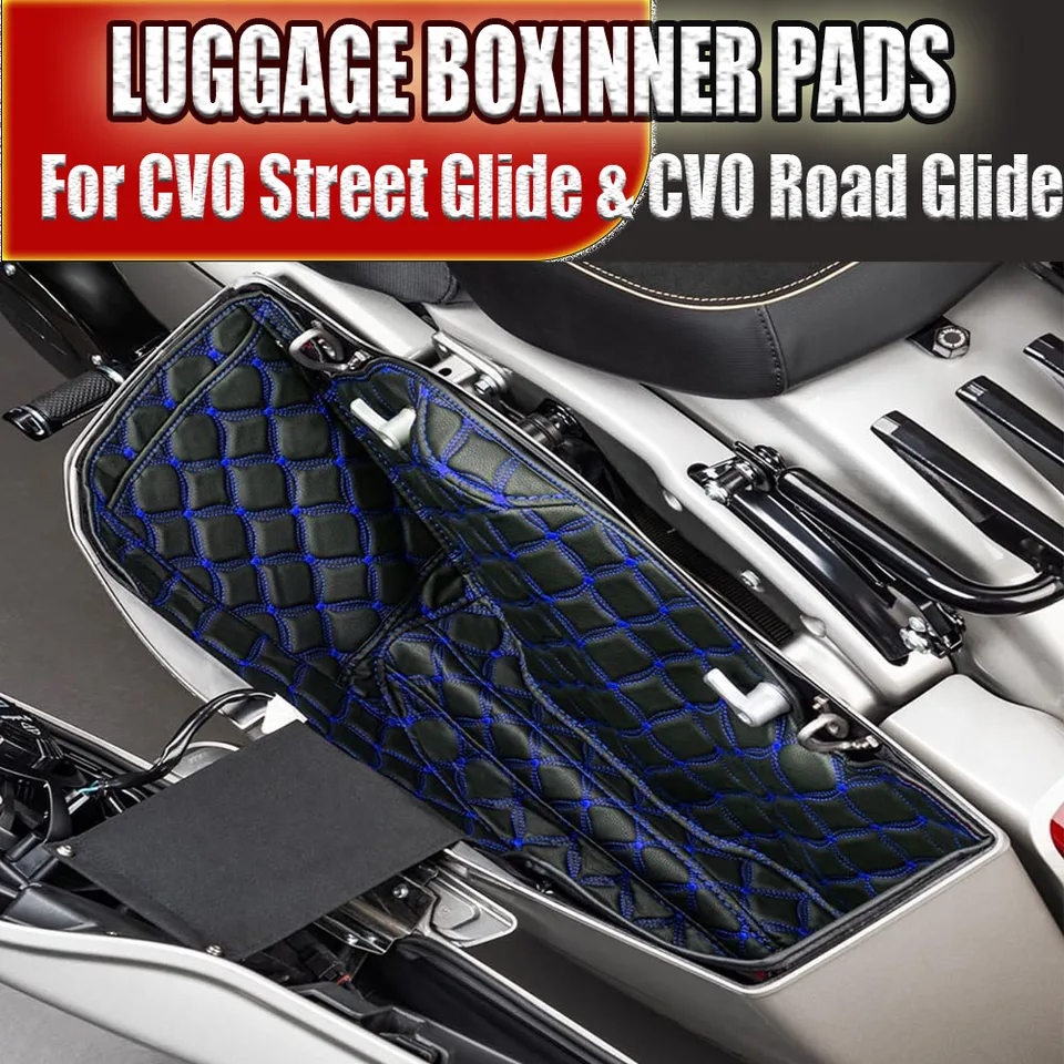 2Piece Motocykel Saddlebag Vložte kobercové vložky batožiny Vnútorné pre Harley-Davidson CVO 121 Road Glide & Street Glide