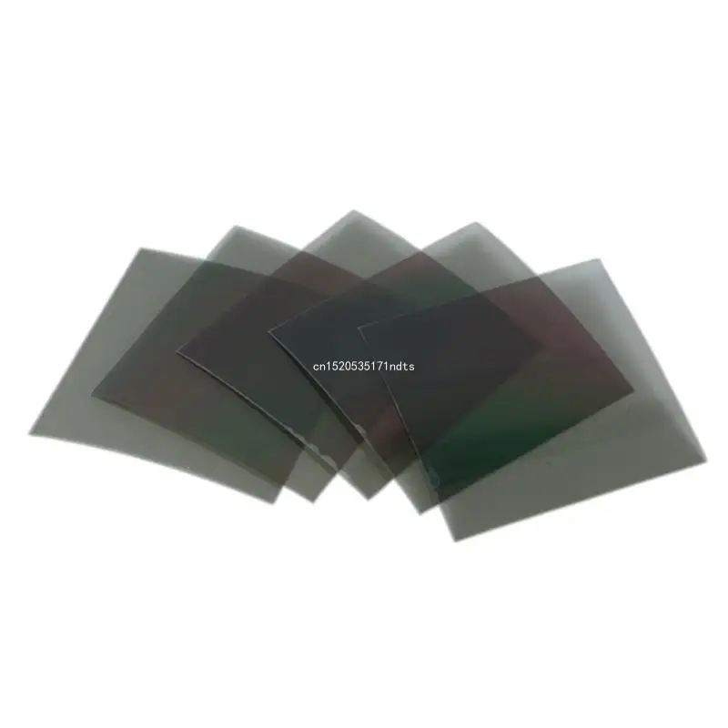 2Pieces/set 10x10cm 90 stupňov adhézne lineárny polarizovaný filmový list LCD polarizátor Filtre LCD polarizačný filmový list